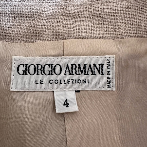 Shimmering GIORGIO ARMANI Le Collezioni linen and sequin blazer - Picture 5 of 5